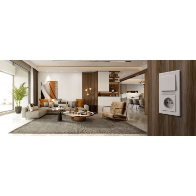 SONATA Łącznik żaluzjowy z blokadą mechaniczną kolor kaszmir ŁP-7RB/m/82 OSPEL (ŁP-7RB/m/82)